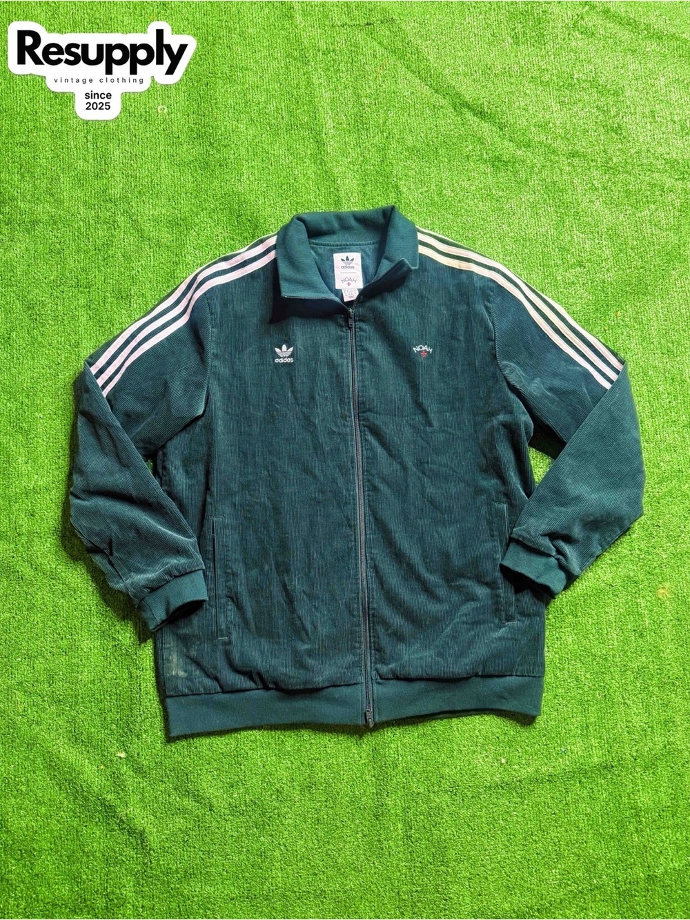 Adidas Originals x NOAH Corduroy Green Jacket Men's Size XL